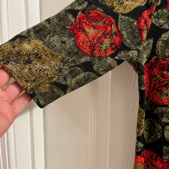 LuLaRoe Julia Rose Print Dress - Picture 9 of 9